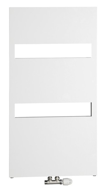 AQUALINE ORLANDO 60,5 x 114,3cm 438W rovný kúpeľňový radiátor doskový, stredové/rohové pripojenie, biely, IL116