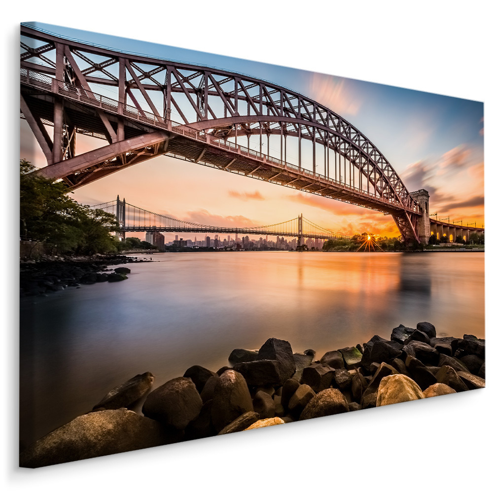 MyBestHome BOX Plátno Hell Gate Bridge, New York Varianta: 100x70