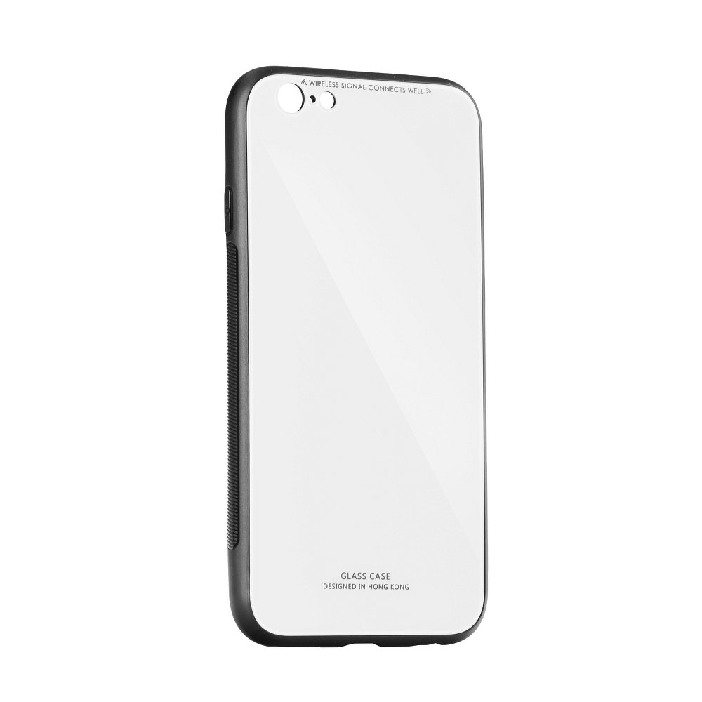 Sklenený kryt Glass Case biely – iPhone 5/5S/SE
