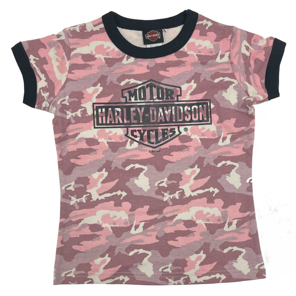 Girl pink camo t-shirt