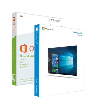 Microsoft Windows 10 Home + Office 2013 Home & Student, licenza elettronica a vita CZ, 32/64 bit