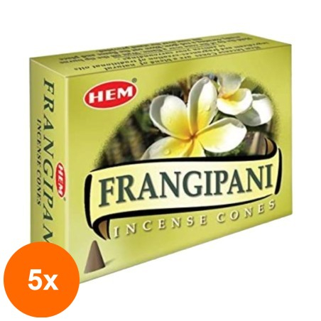 Set 5 x Perfumed Cones, Frangipani...