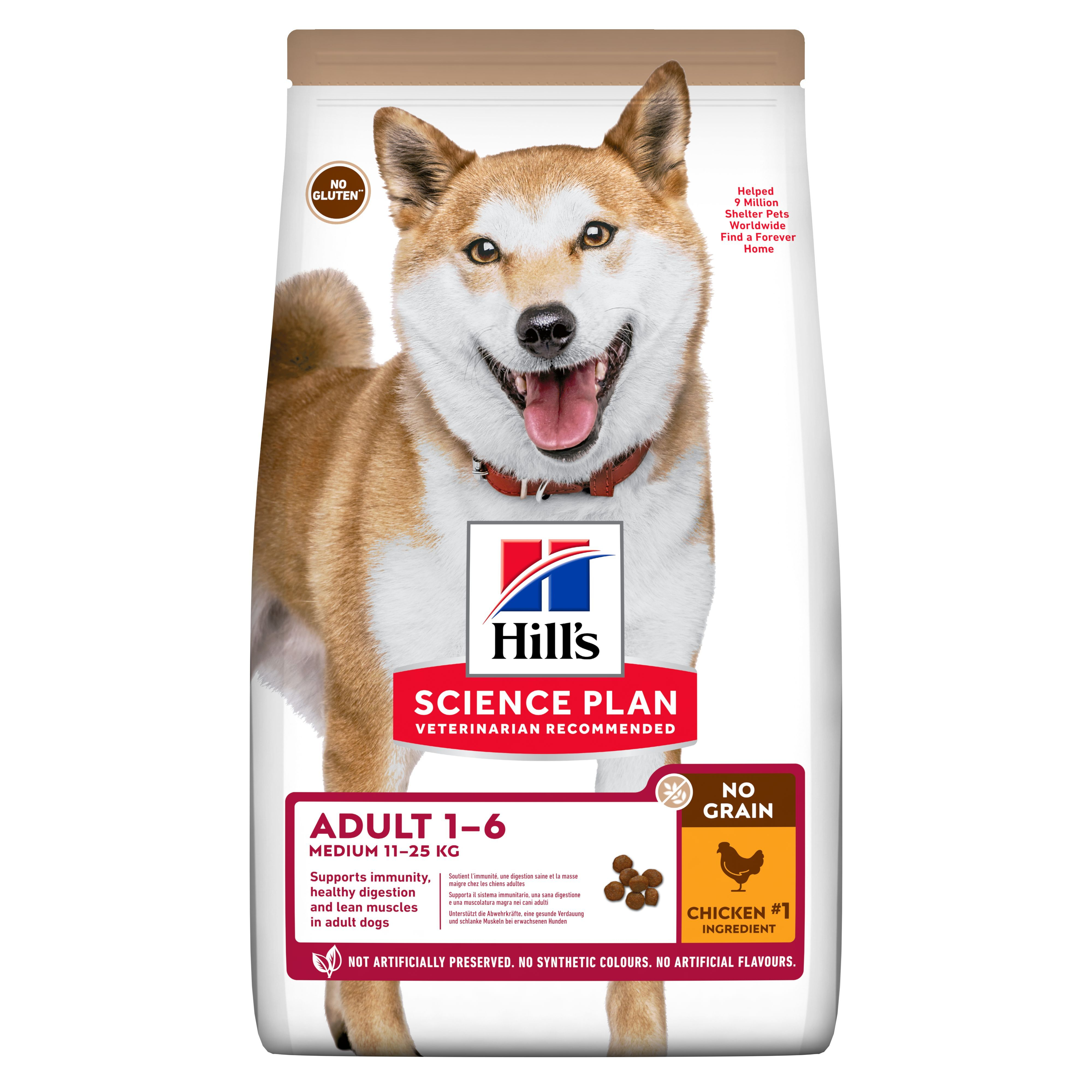 Hill's Science Plan Canine Adult Medium No Grain Chicken 14kg - SÉRÜLT CSOMAGOLÁS