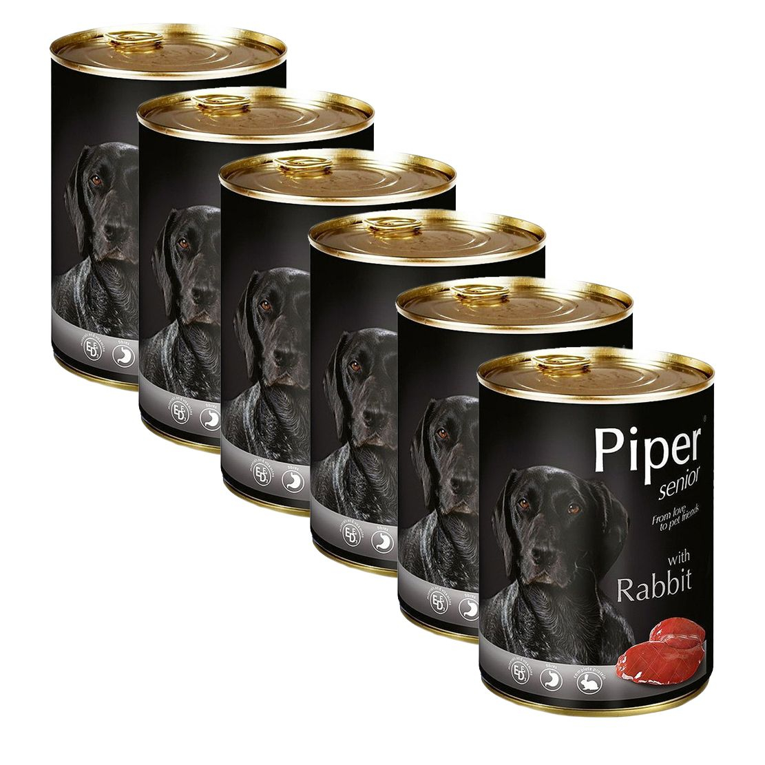 Piper Senior konzerv nyúlhússal 6 x 400 g