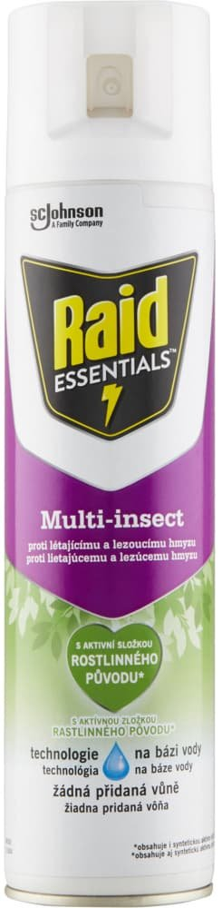 Raid Essentials Multi-insect proti létajícímu a lezoucímu hmyzu 400ml