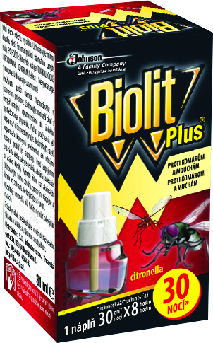 Biolit Plus Proti komárom a muchám Citronella 30 nocí 210940