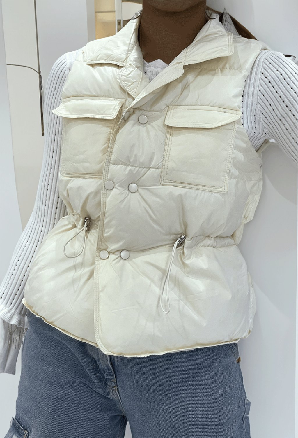 GL Fehér női téli dzseki Méret: S/M