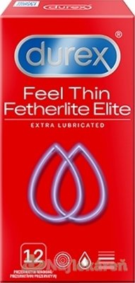 Kondom Durex Feel Thin Extra Lubricated 12 ks