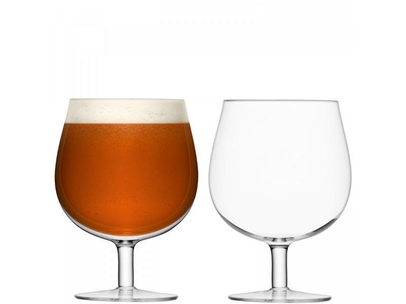 Sada pivních sklenic Bar Craft 2 kusy 550 ml průhledná, LSA, ručně vyrobené