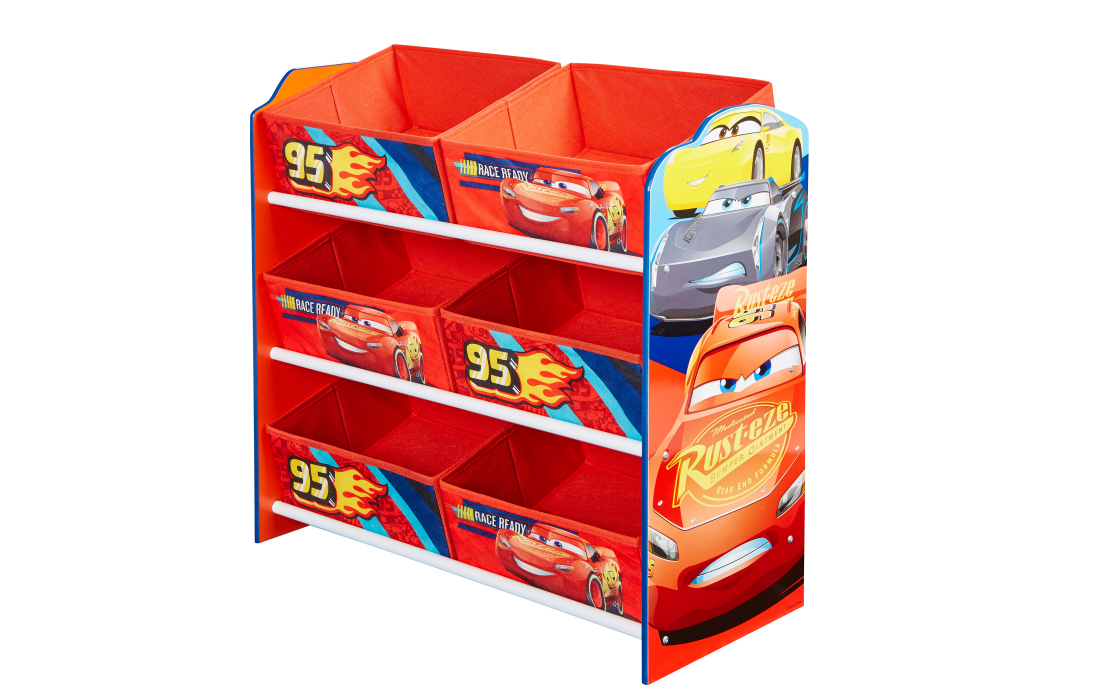Children's chest of drawers for toys Disney Cars with boxes