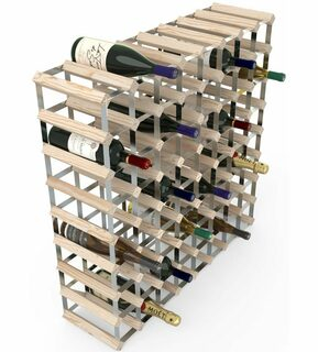 RTA Stojan na víno na 72 lahví přírodní borovice - pozinkovaná ocel