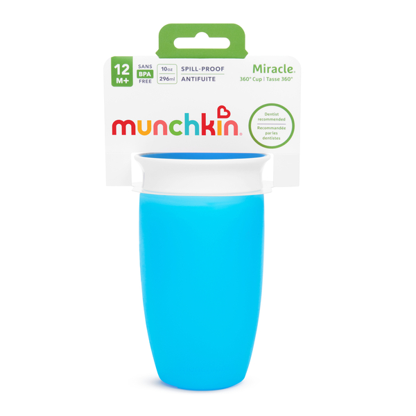 Munchkin Miracle 360° netečúci hrnček 296 ml, 12m+, modrý