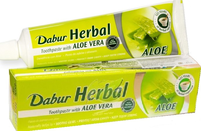 Dabur Zubní pasta s Aloe Vera, 100 ml / 130 g,