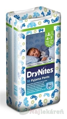 HUGGIES DryNites medium pre chlapcov 4-7 rokov 10 kusov