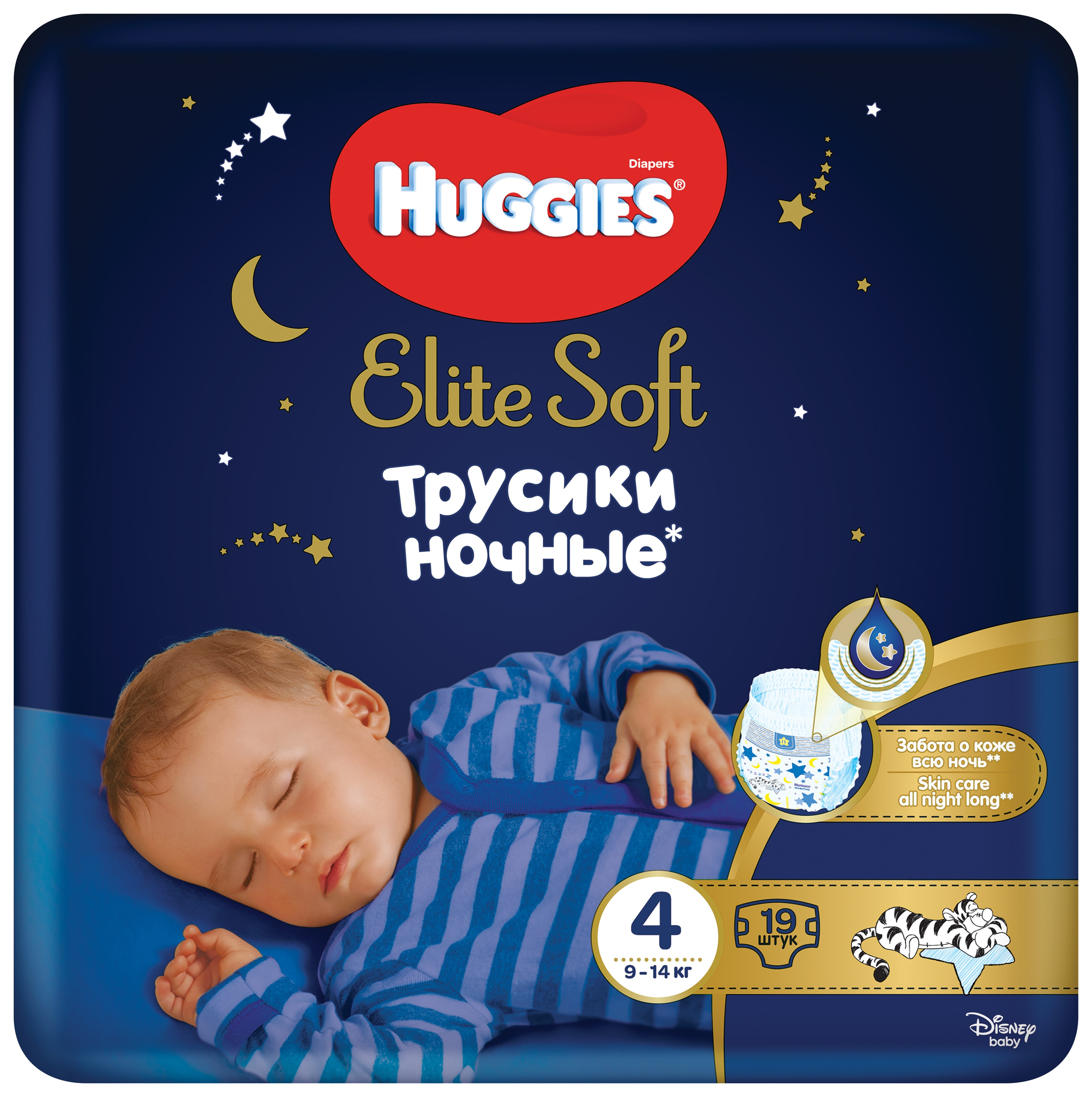 HUGGIES® Elite Soft Pants OVN Nohavičky plienkové jednorazové 4 (9-14 kg) 19 ks
