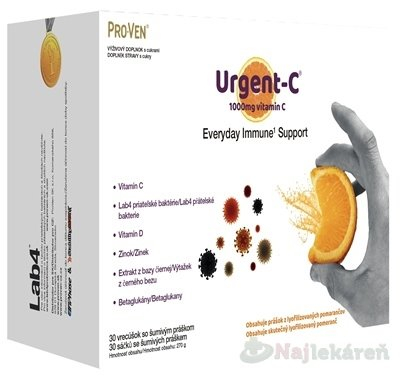 Pro-Ven Urgent-C Everyday Immune Support 30 vrecúšok