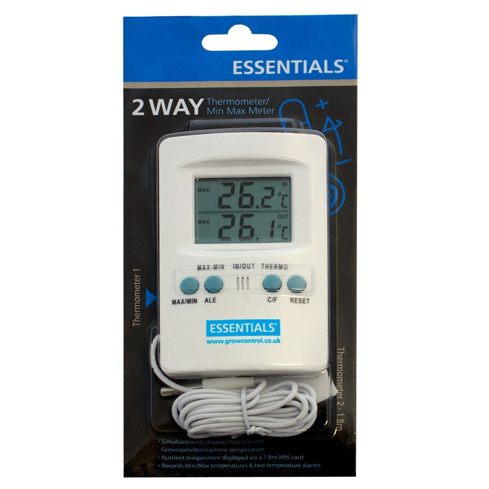 Essentials Digital Max/Min Thermometer with External Probe