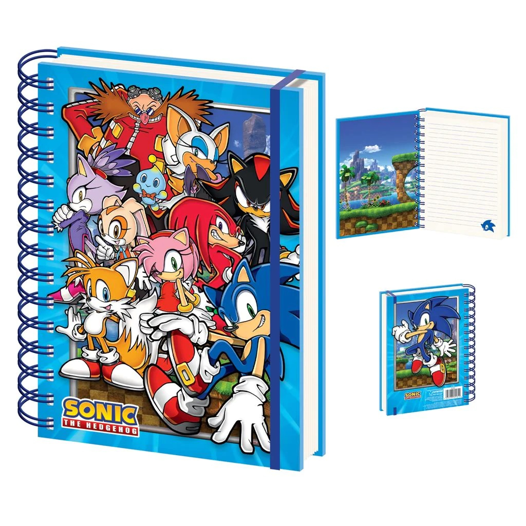 Caderno - Sonic