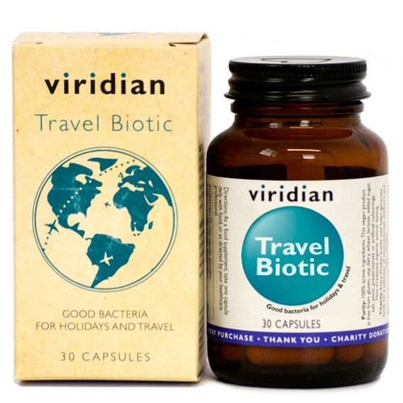 Viridian Travel Biotic 30 capsules (Travel probiotics)