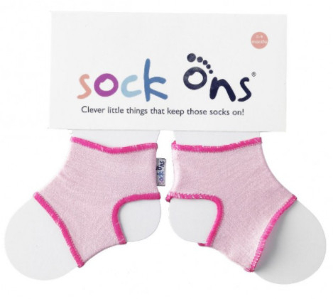 KIKKO Sock Ons Držák ponožek Classic - Baby růžová (0-6m)