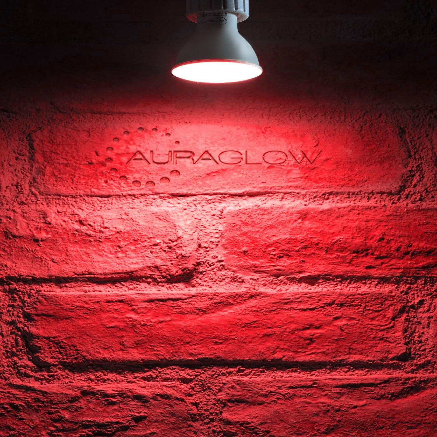 Auraglow červená barevná LED žárovka