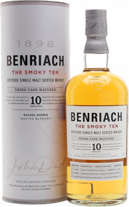 Benriach The Smoky Ten Single Malt Whisky 10 J., GESCHENK