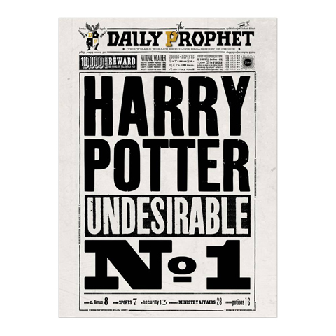 Plakát Napi Próféta Harry Potter Nemkívánatos No.1 - Harry Potter