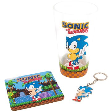 Sonic - pohár, kulcstartó és tálca
