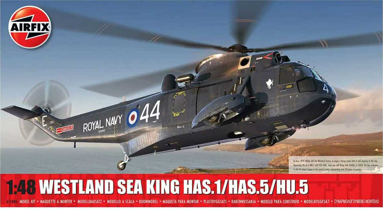 Klassischer Bausatz Hubschrauber A11006 - Westland Sea King HAS.1/HAS.2/HAS.5/HU.5 (1:48)