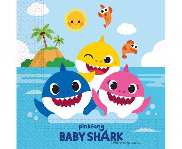 Baby Shark Napkins 20 pcs