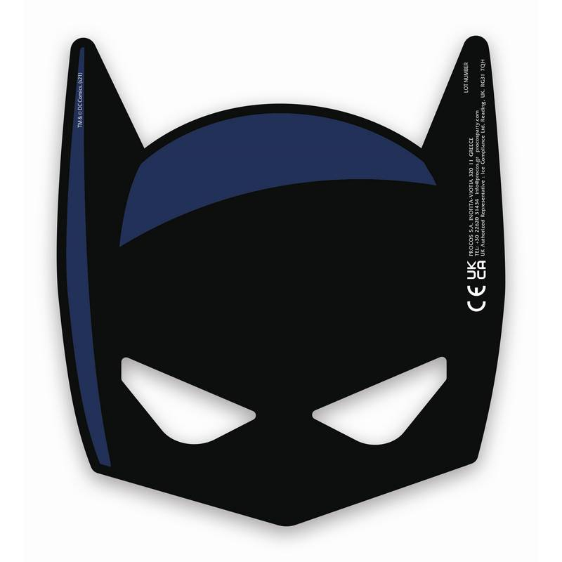 Papír maszkok - Batman 6 db