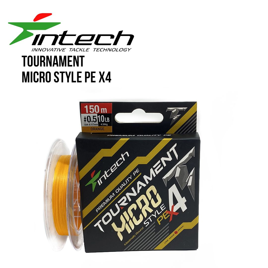Intech Fir Împletit Tournament Micro Style PE X4 Portocaliu - 150m 0,104mm