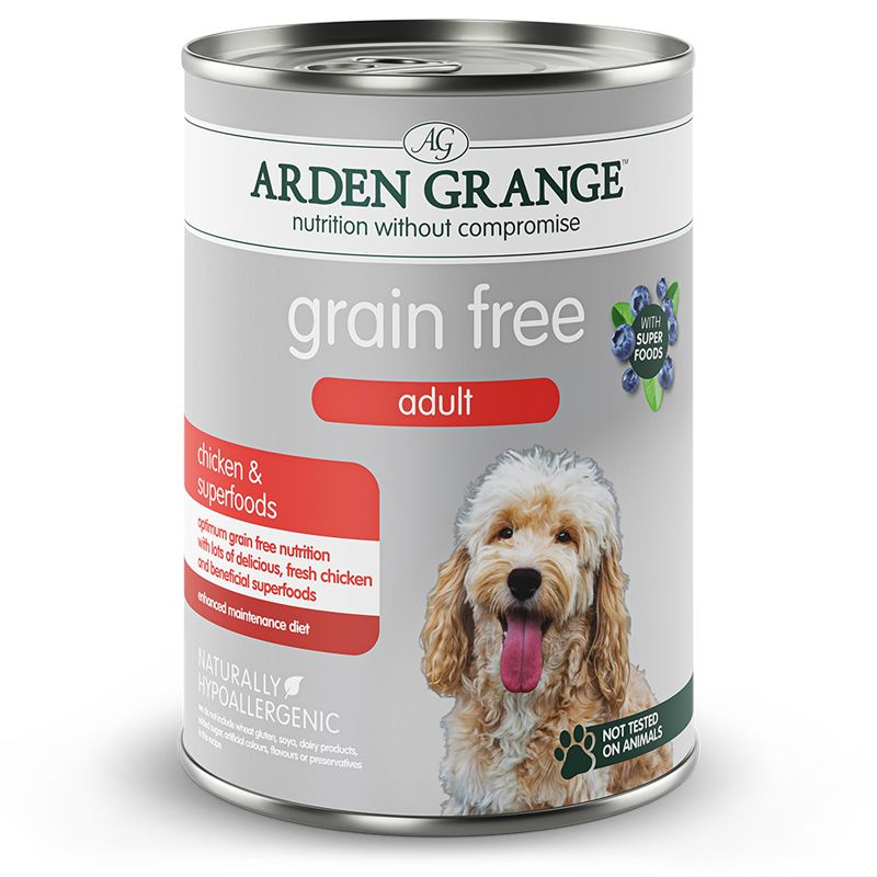 ARDEN GRANGE Grain Free Adult Dog Chicken & Superfoods 395 g