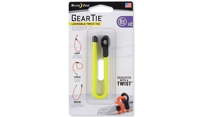Viazací drôt Nite Ize - Gear Tie Loopable 6'' - Neon Yellow - 2Pack