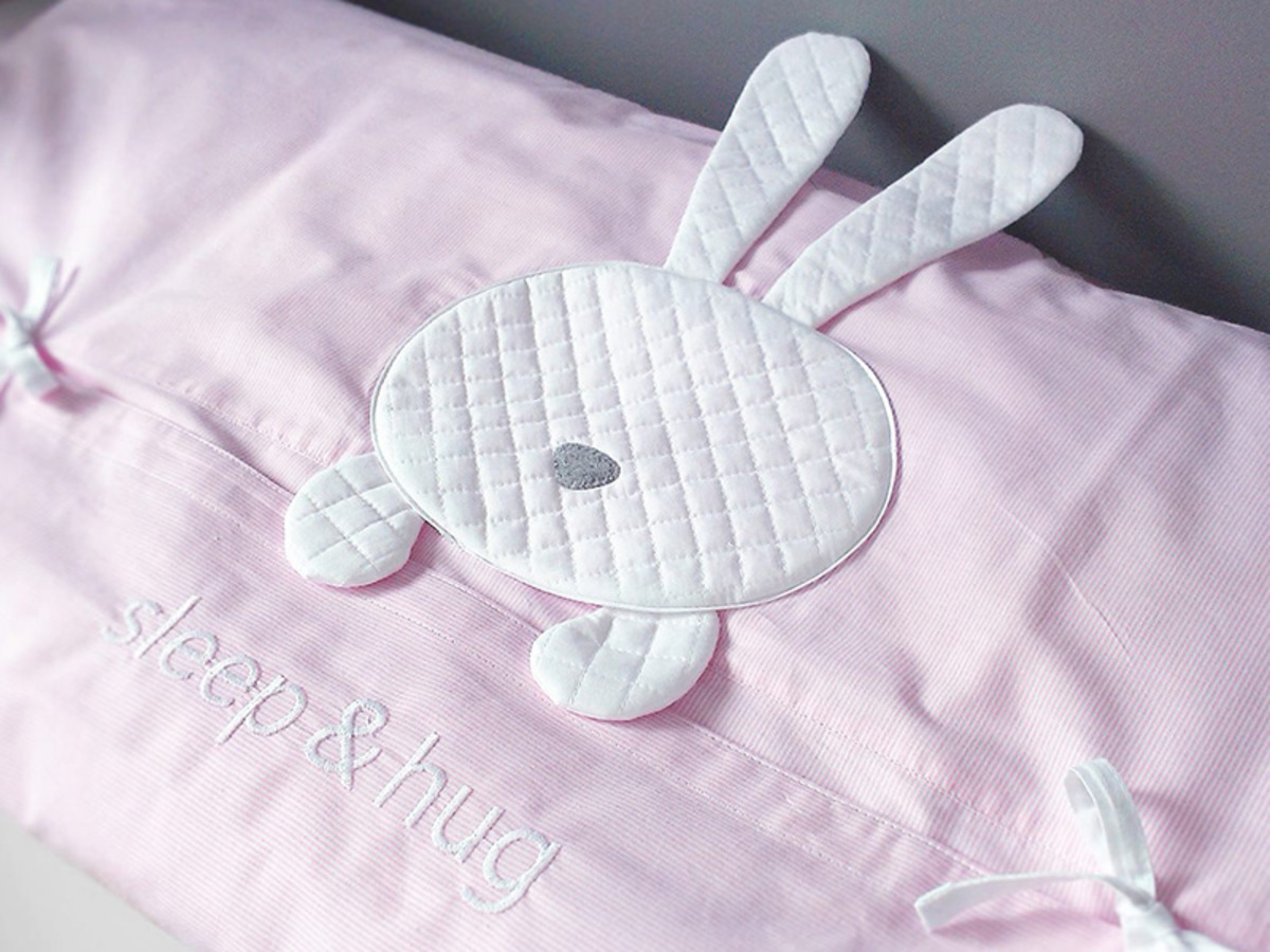 Kinder 3-dílné Bettbezug schlaf & umarmung - Pink - 76x76 cm Wickeldeckchen