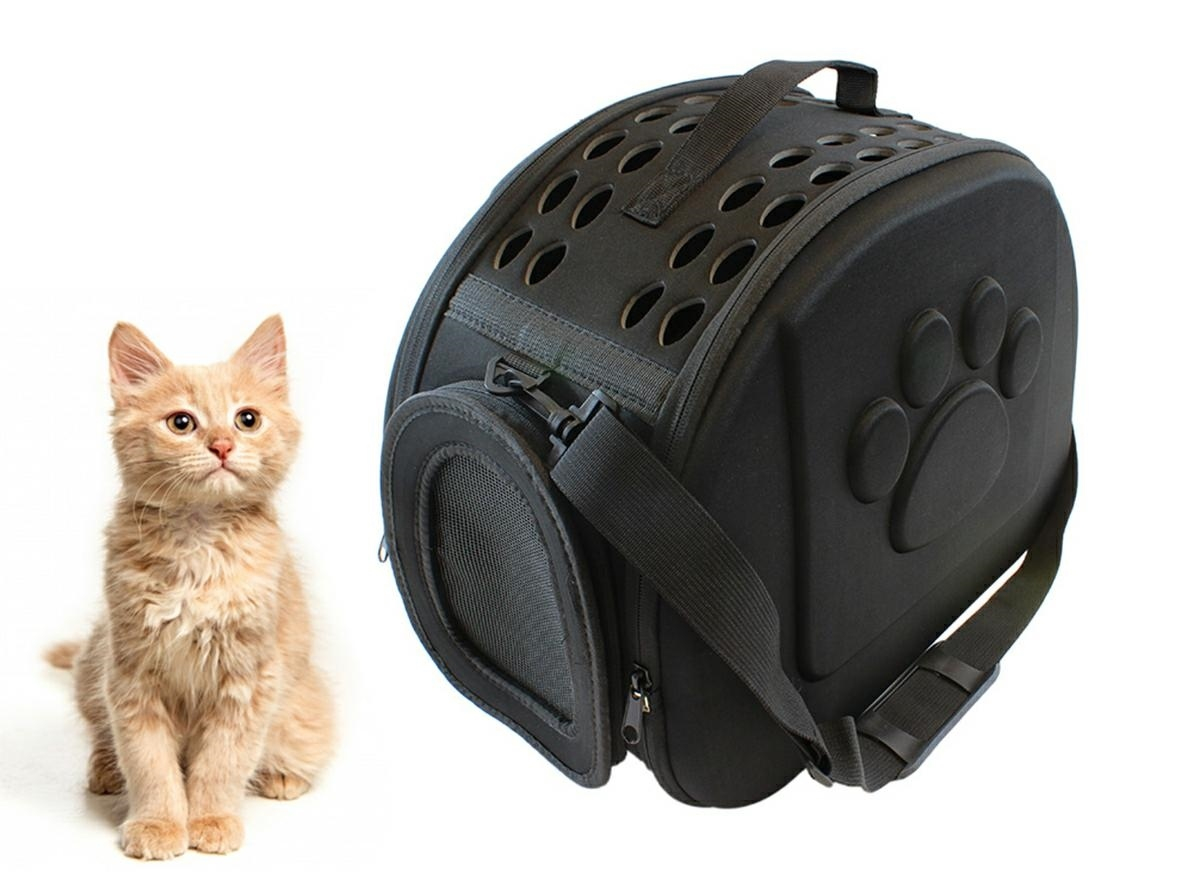 Transportadora para cão ou gato na cor preta tamanho XXL AG644I