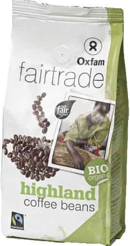 Oxfam Organic Ground Roasted Coffee Vacuum Packed (250g)