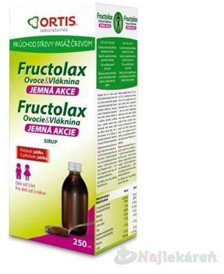 Ortis Fructolax Sirup pro děti 250 ml