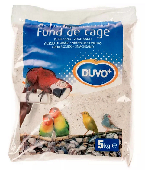 Duvo+ valkoinen lintuhiekka murskatuista simpukoista aniksen kanssa 5 kg