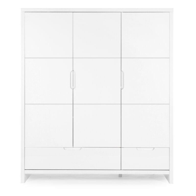 Quadro White - Baby Room Wardrobe 3 Doors