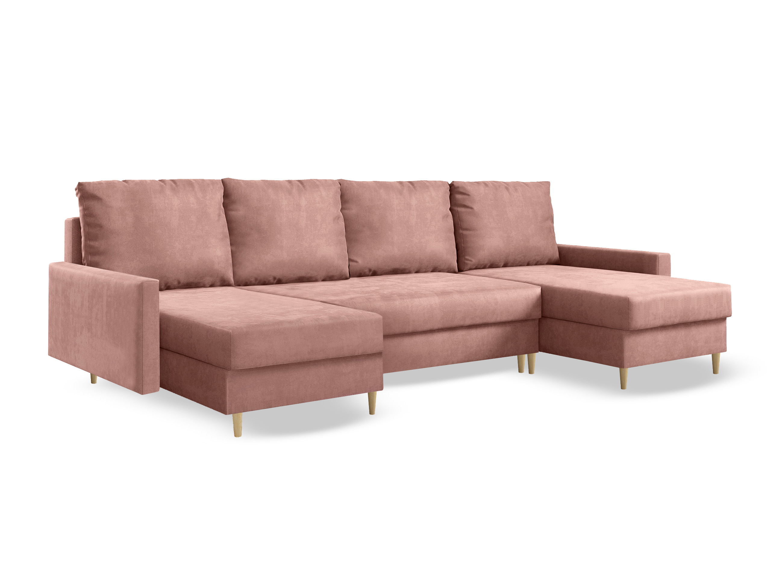 Corner folding seating set Bellis III - pink
