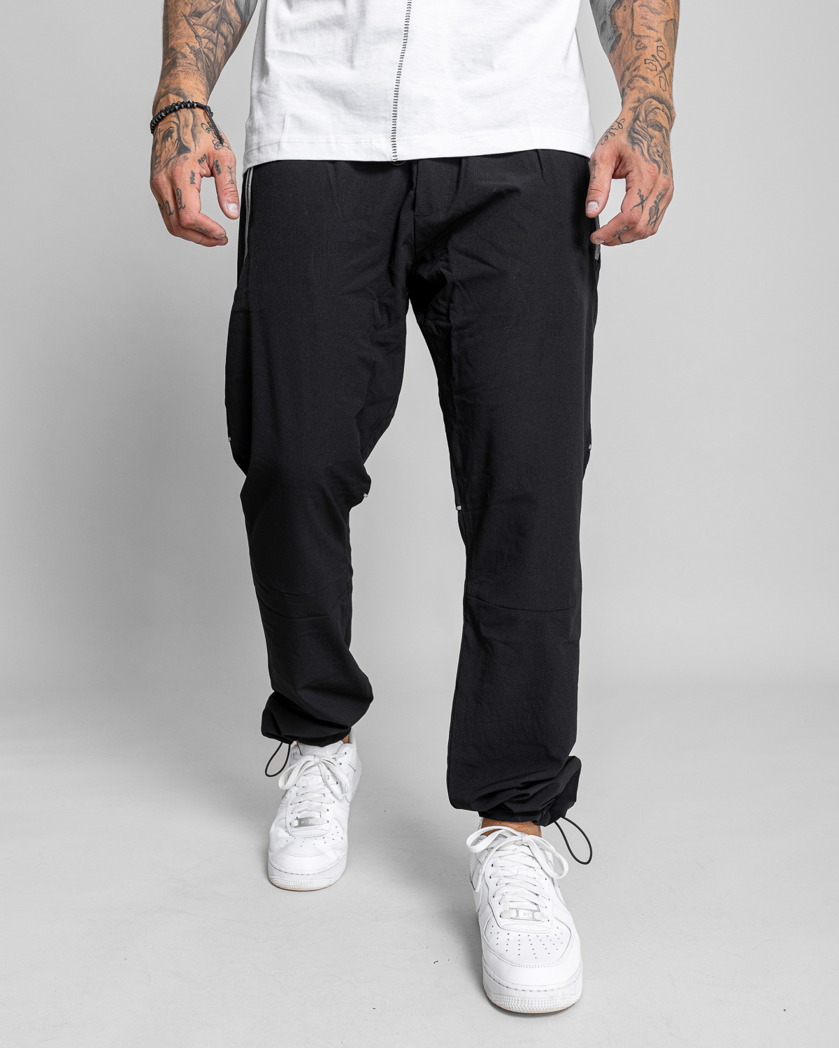 Černé regular fit kalhoty DRALL Velikost: XL