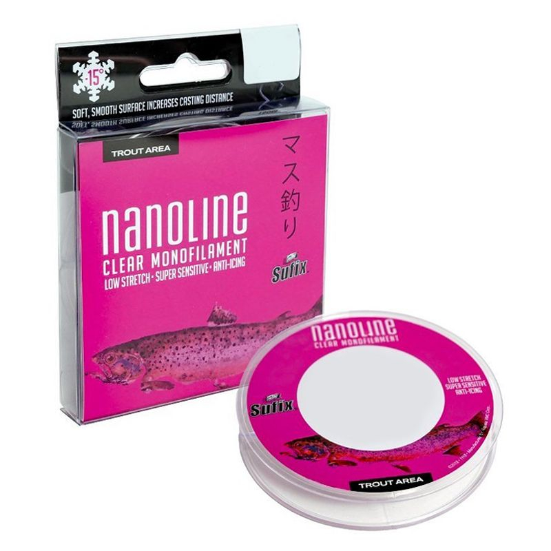 Sufix Nanoline Monofilament transparent 100 m/0,12 mm/1,36 kg