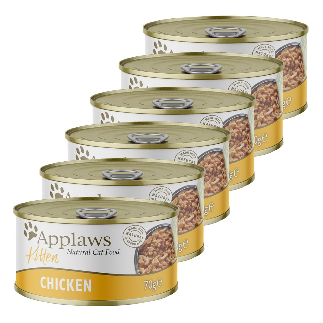 Applaws Kitten - konzerv cicáknak csirkehússal, 6 x 70g