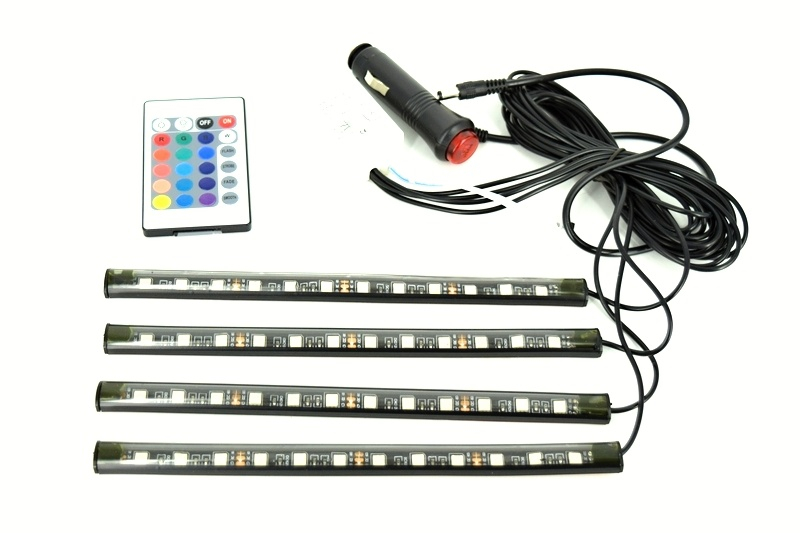 UnderCar LED Lights - RGB for interior or exterior with remote control - 22cm