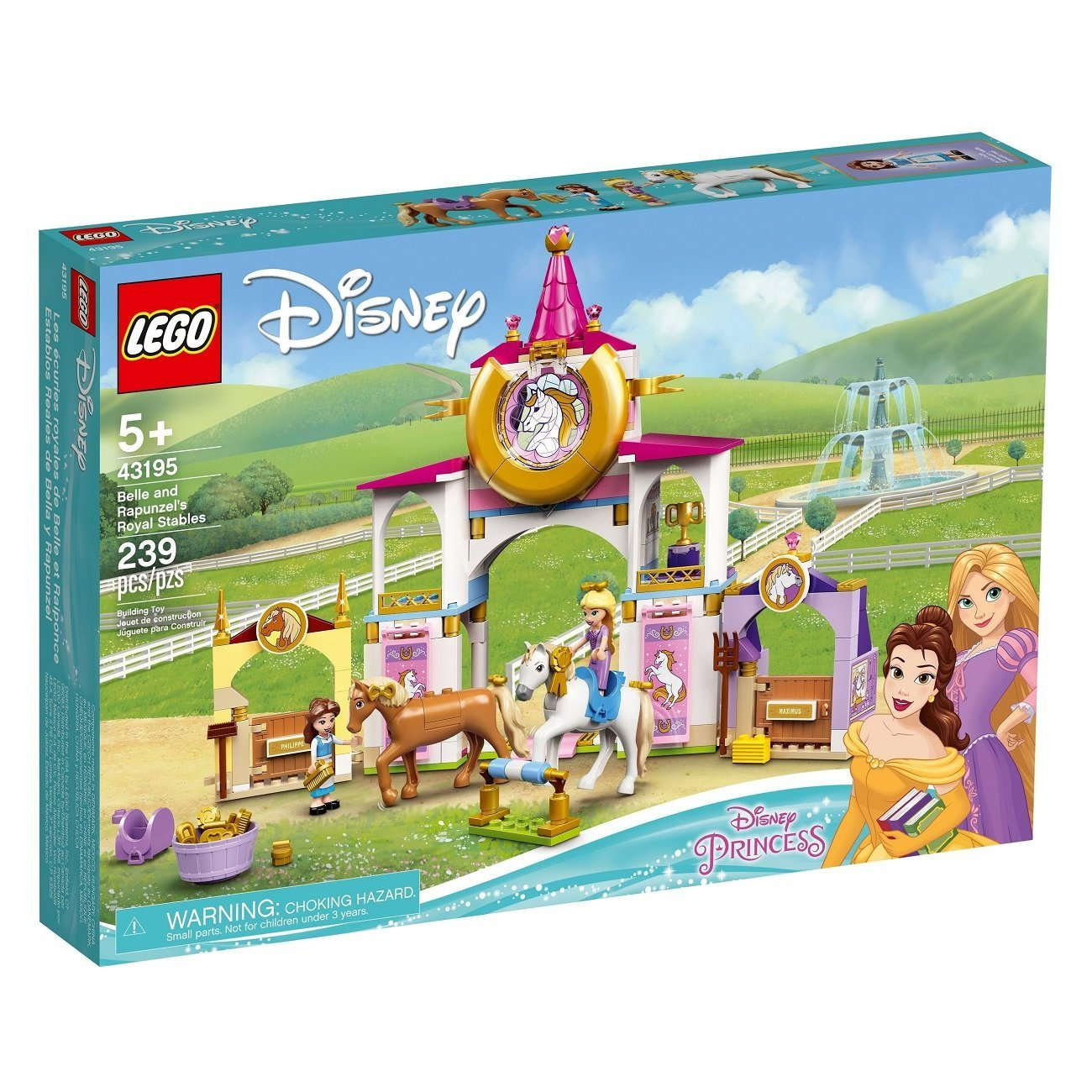 LEGO® Disney 43195 Kráľovské stajne Krásky a Rapunzel