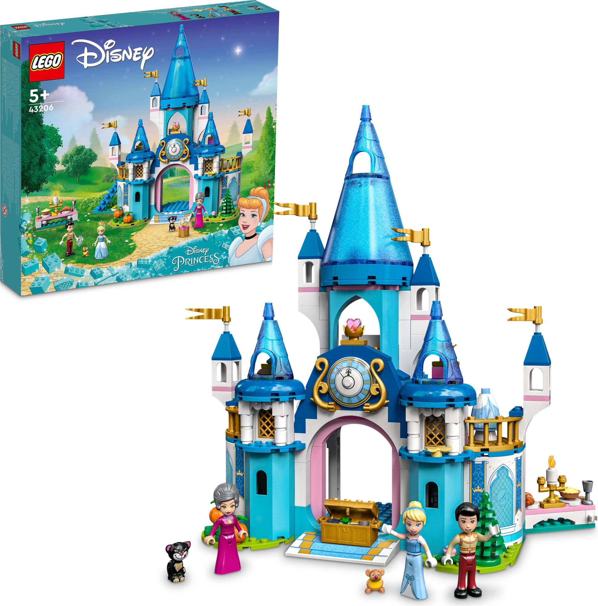 LEGO I Disney 43206 Zámek Popelky a krásného prince