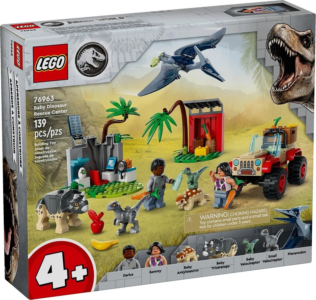 LEGO Jurassic World 76963 Centro de Resgate de Dinossauros Bebês
