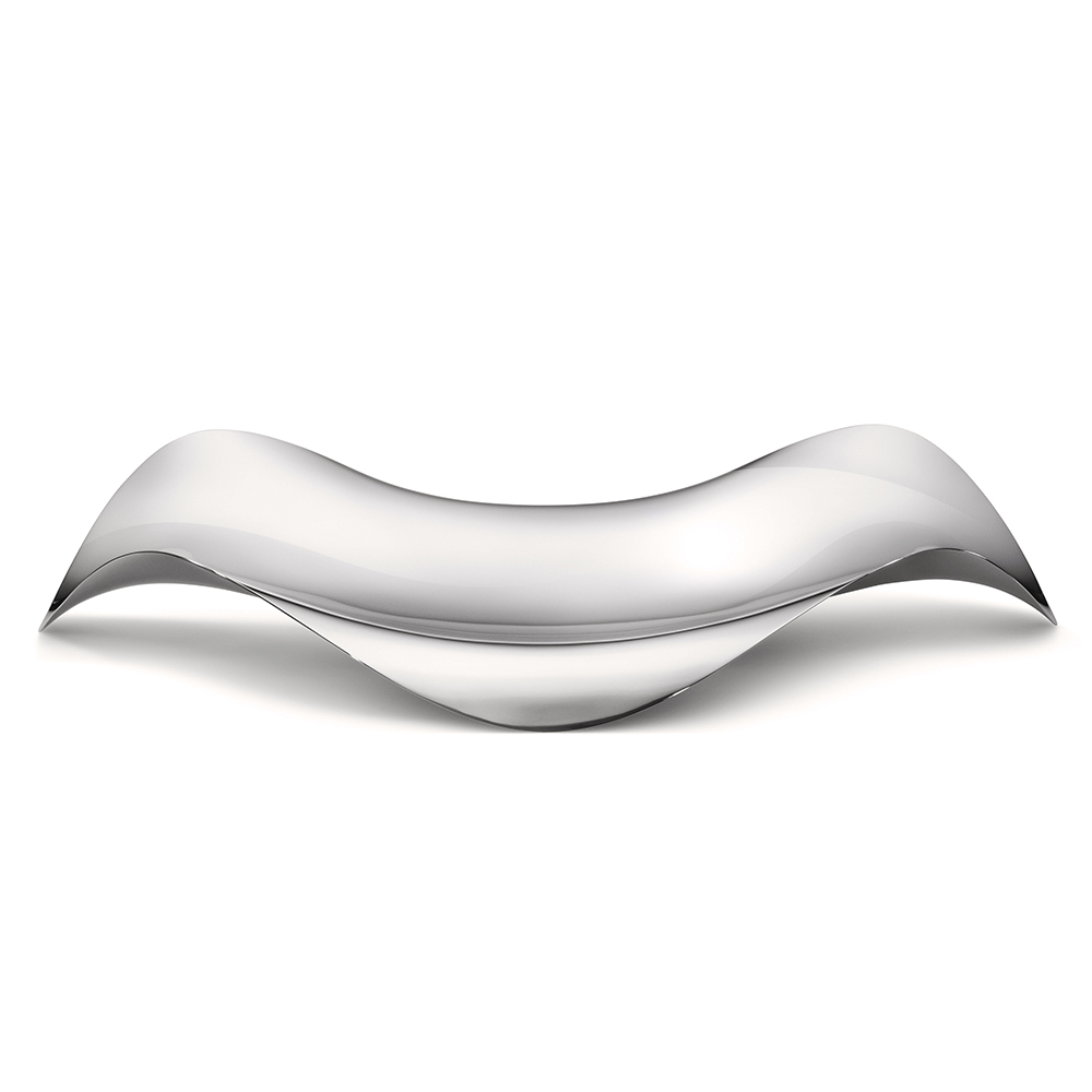 Oval tray Cobra, stainless steel - Georg Jensen