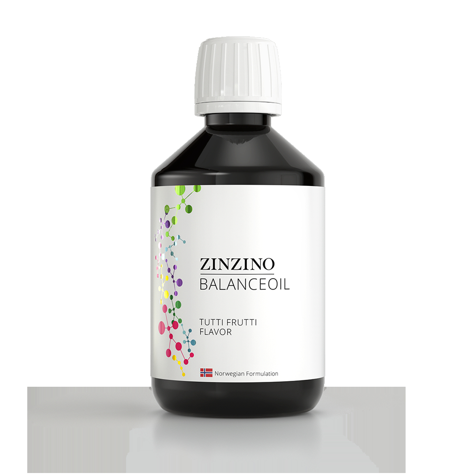 Zinzino Slovensko Zinzino BalanceOil Tutti Frutti olej pre deti 300 ml, vysoký obsah Omega-3 (EPA + DHA) mastných kyselín